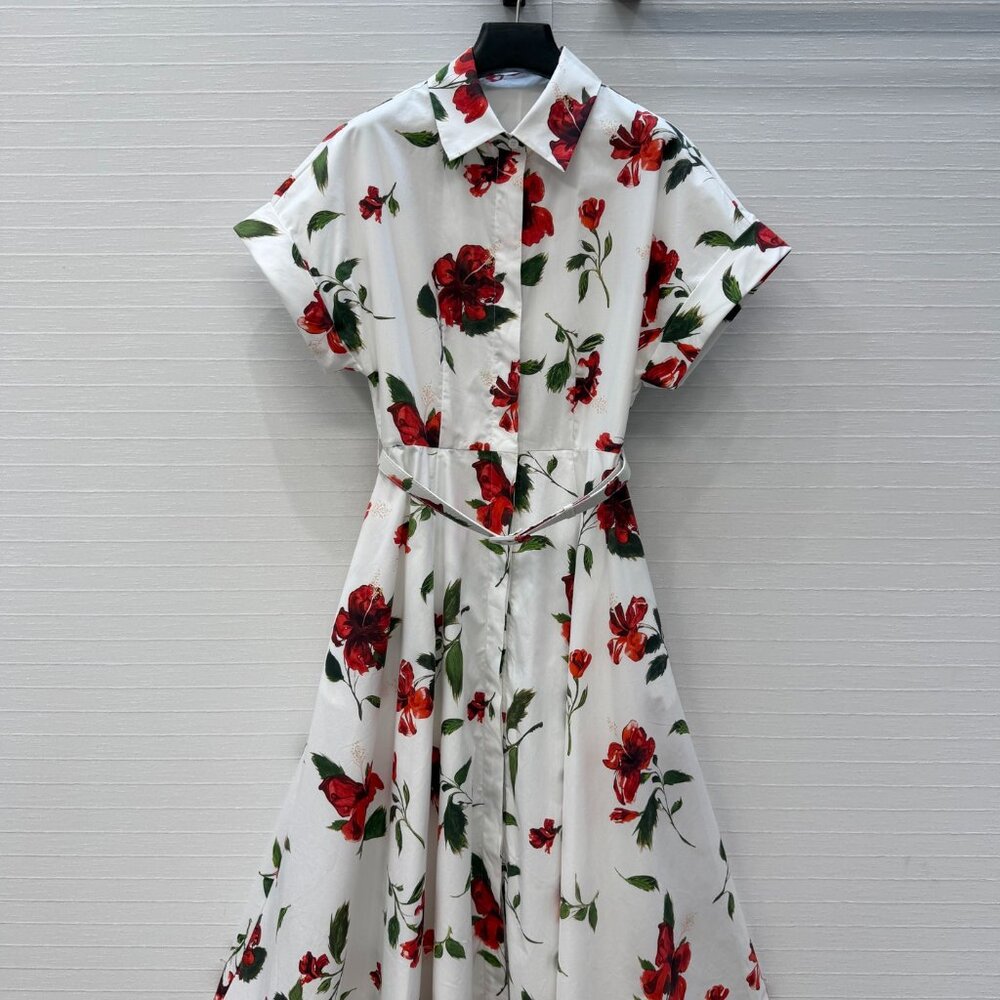 Oscar de la Renta new printed dress